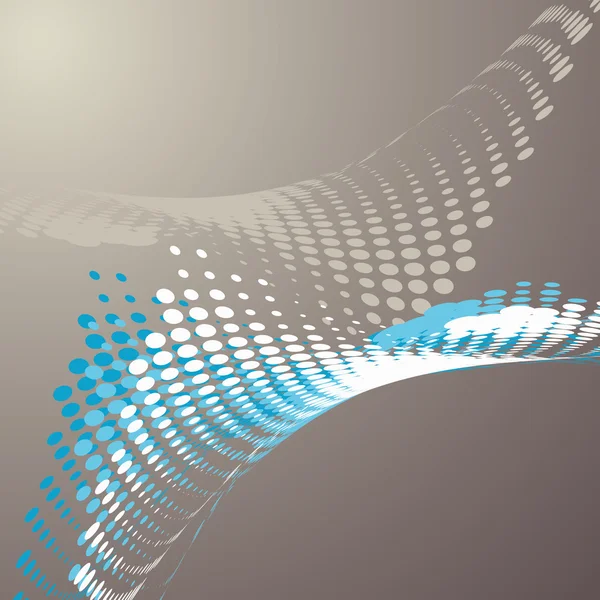 Fond abstrait avec demi-ton ondulé — Image vectorielle