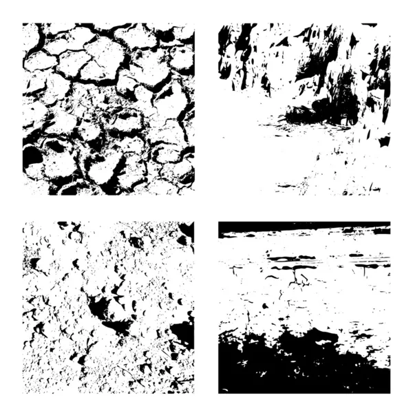 Conjunto de texturas grunge — Archivo Imágenes Vectoriales
