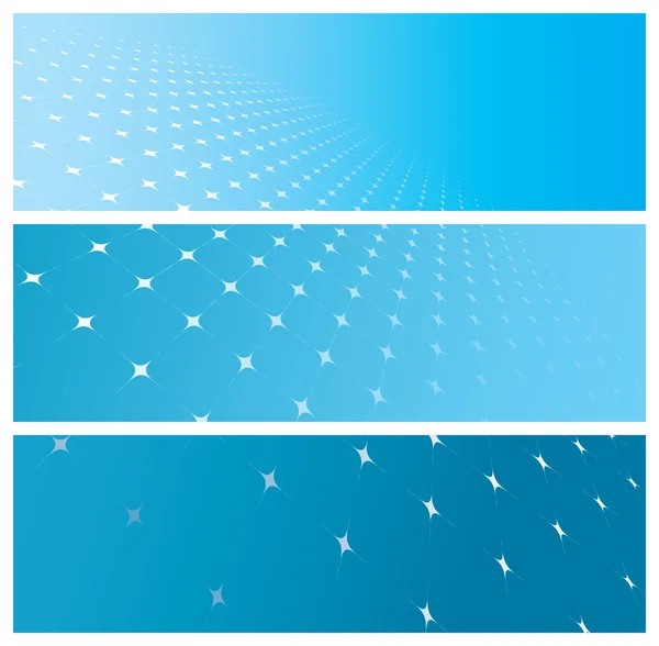 Bannières de grille abstraites — Image vectorielle