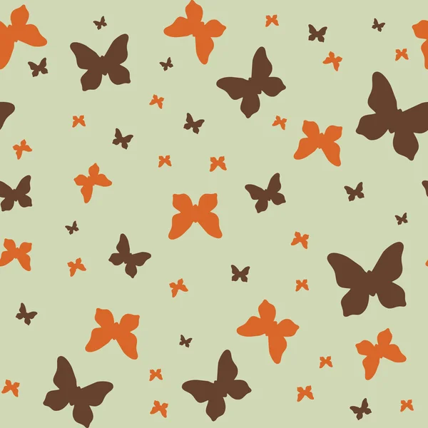 Padrão sem costura com borboletas — Vetor de Stock