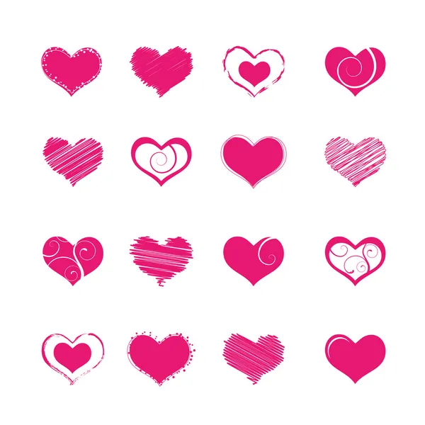 Formes cardiaques — Image vectorielle