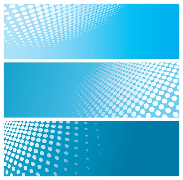 Abstracte halftone banners — Stockvector