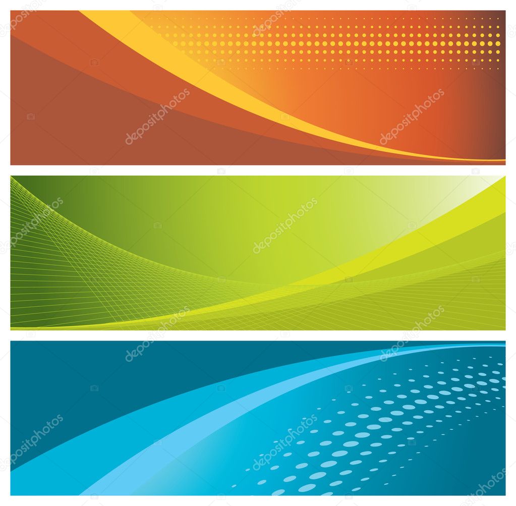 Colorful banners (headers)