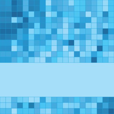 Blue mosaic background clipart