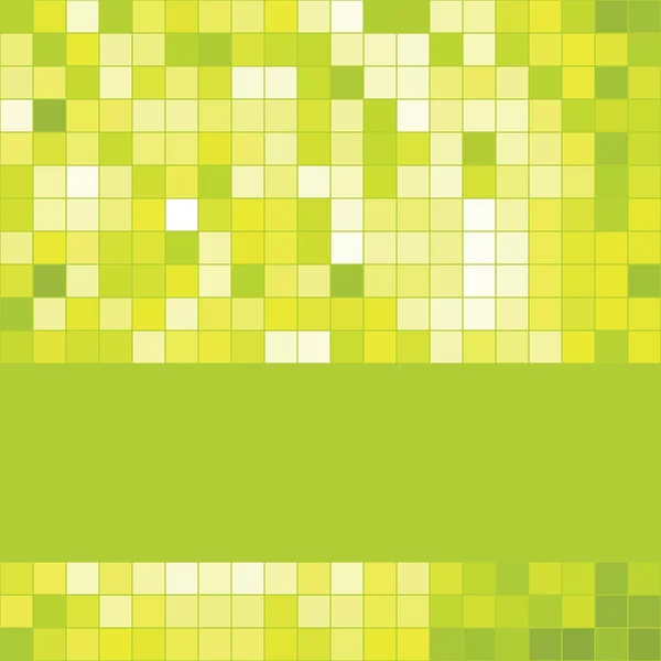 Grön mosaik bakgrund — Stock vektor
