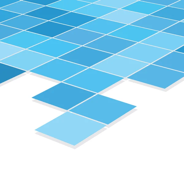 Fondo azul del mosaico — Vector de stock