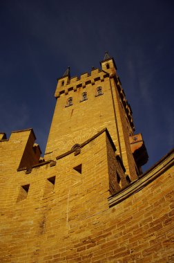 Hohenzollern Kalesi içinde swabian sırasında sonbahar, Almanya