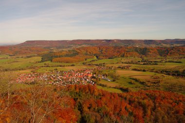 hohenzollern Kalesi: Sonbahar, Alman sırasında swabian içinde görünüm