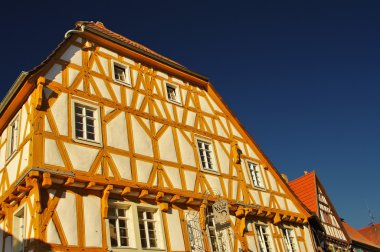 Wood-frame house in Ladenburg, near Heidelberg clipart