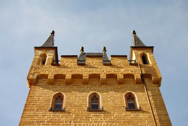 stock image Hohenzollern castle in Swabian during autumn, Germany