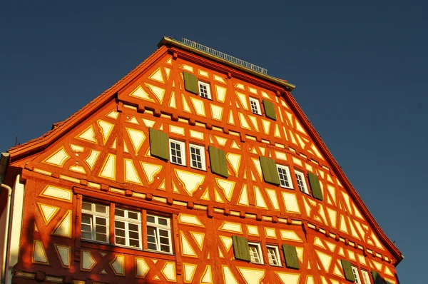 Casa in legno a Ladenburg vicino Heidelberg in Germania — Foto Stock