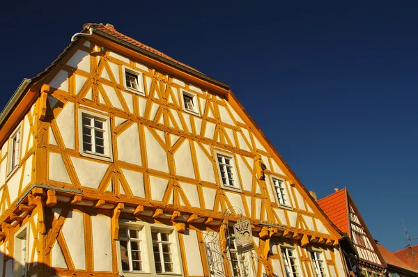 Деревянный дом в Ладенбурге, недалеко от Гейдельберга — стоковое фото