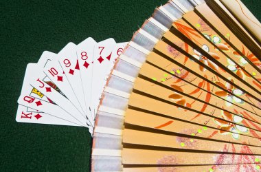 Street of Diamonds and a fan clipart