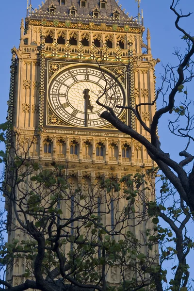 Big Bena clockface — Zdjęcie stockowe