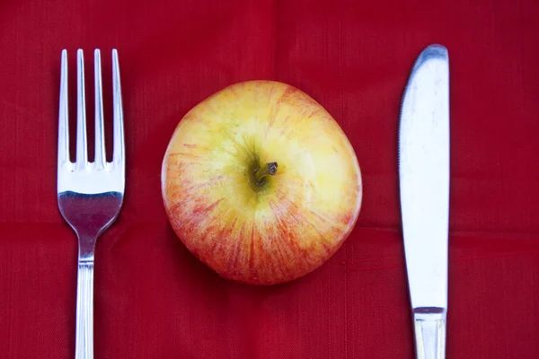 Goldenes Apfelfrühstück — Stockfoto
