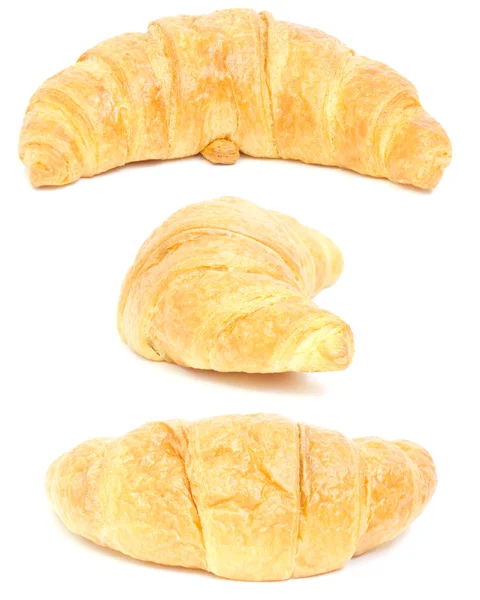 Croissant. kollázs — Stock Fotó