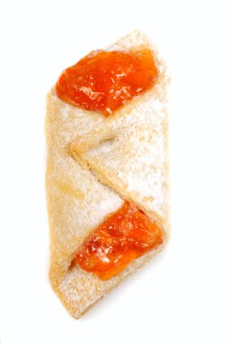 Kolache with apricot filling clipart