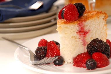 Angel food cake clipart