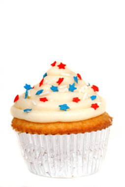 4th of July Theme cupcake clipart