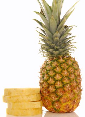 Pine apple with slices clipart