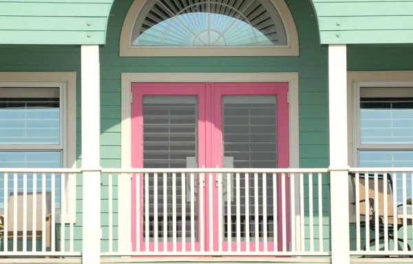 stock image Colorful porch area of a Pensacola, Florida home