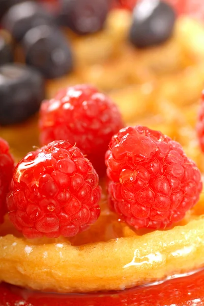 Fresh waffle with fruit — Stock Photo, Image