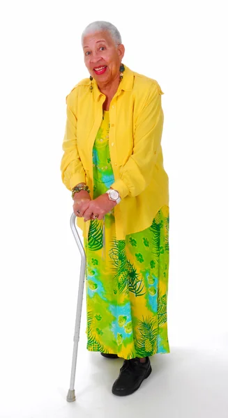 Elderly African American woman — Stock Photo, Image