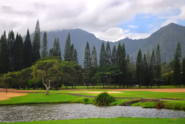 Golfbana på kauai, hawaii — Stockfoto