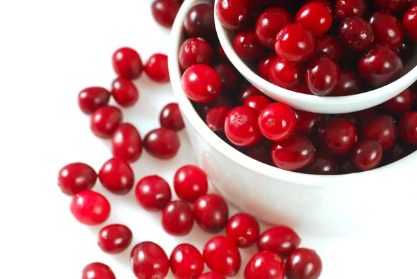 stock image Cranberries in a white bowl