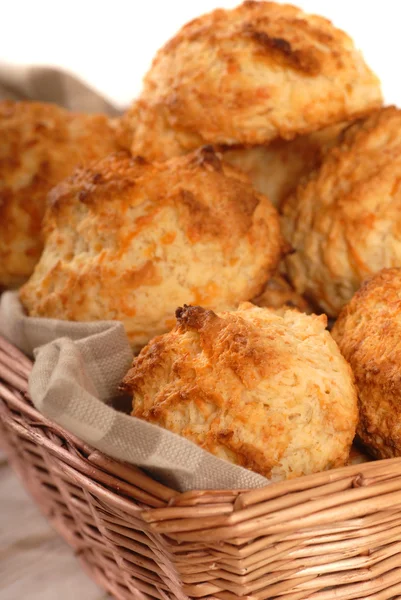 Cheddar cheese biscuits — Stock Photo, Image