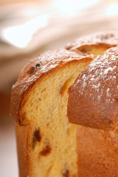 Italian Panettone Bread — Stock Photo, Image