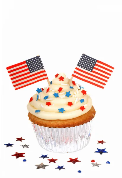 4th of July cupcake — Stock Photo, Image