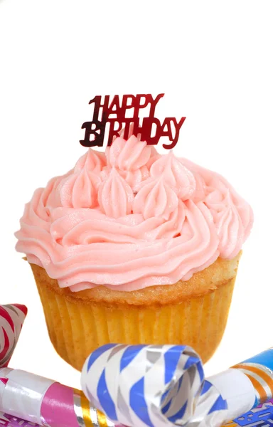 Joyeux anniversaire cupcake — Photo