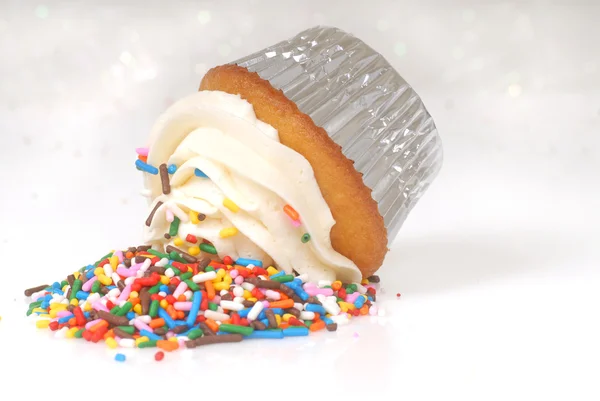 Sprinkles ile cupcake — Stok fotoğraf