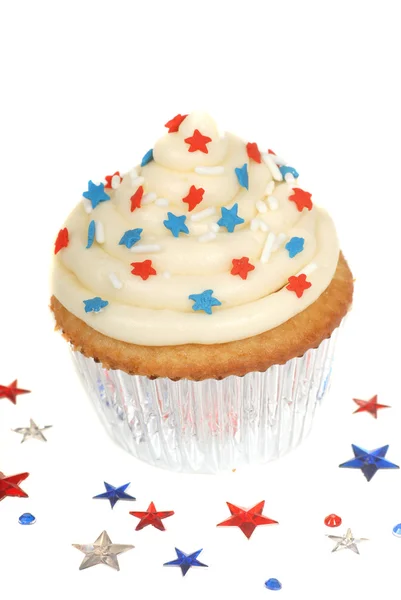 4e van juli thema cupcake — Stockfoto