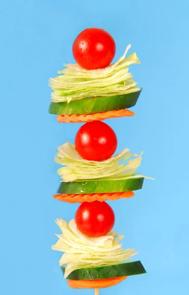 Salade sur un bâton — Photo