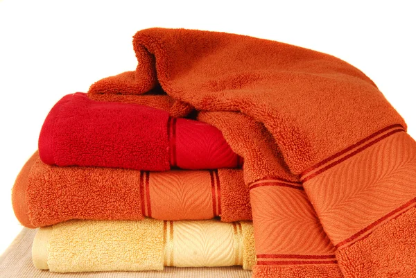 Πλύνετε βούρτσα και σαπούνι με πετσέτες — ストック写真