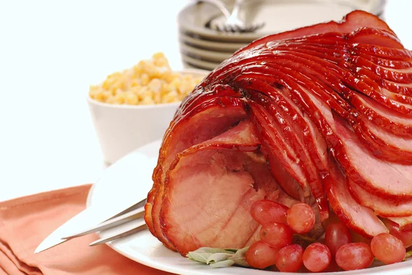 Easter spiral cut ham — Stock Photo, Image