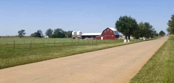 Mezőgazdasági földterületek Oklahoma — Stock Fotó