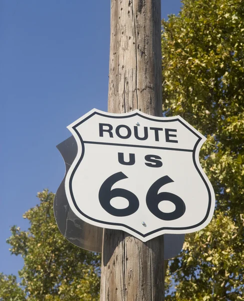 Stará značka trasy 66 — Stock fotografie