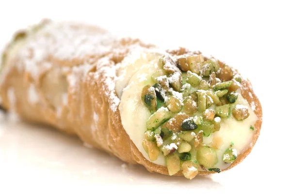 stock image Italian Cannoli isolated on white