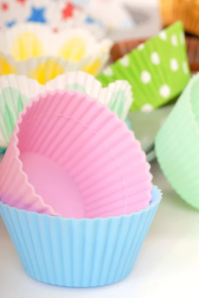 Vielzahl von Cupcake Linern — Stockfoto
