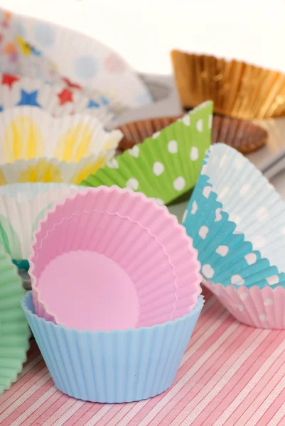 Vielzahl von Cupcake Linern — Stockfoto