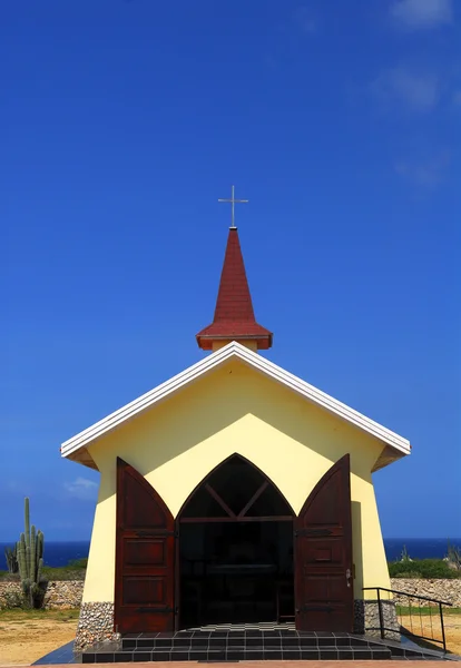 A alta vista kápolna Aruba — Stock Fotó