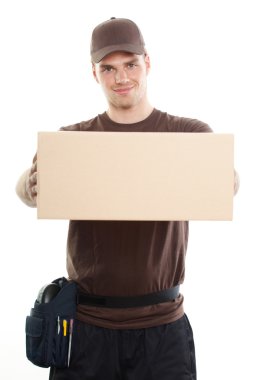 A delivery man clipart