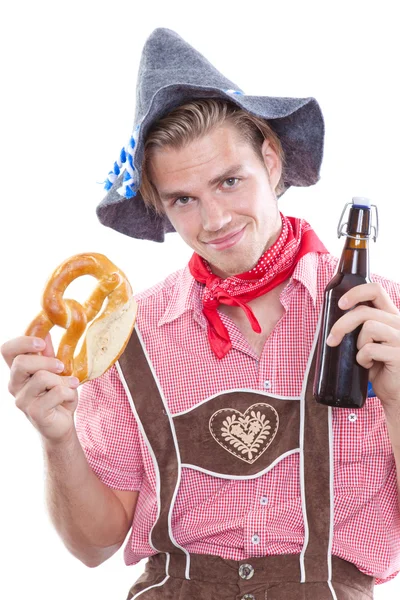 Happy bavarian man — Stock Photo, Image