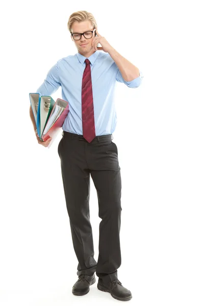 Business man with — Stock Photo, Image