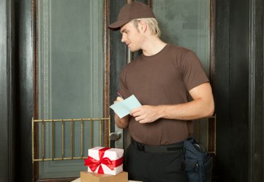 Delivery man clipart