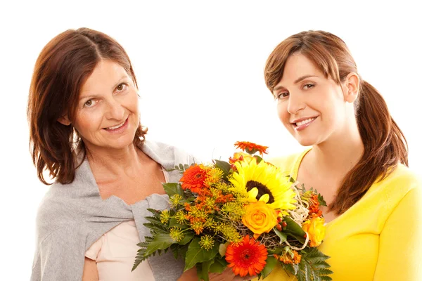 Looking in the camera motherday — Stock Photo, Image