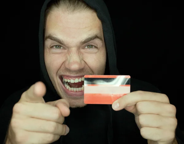 Kredi kartı hırsızı — Stok fotoğraf